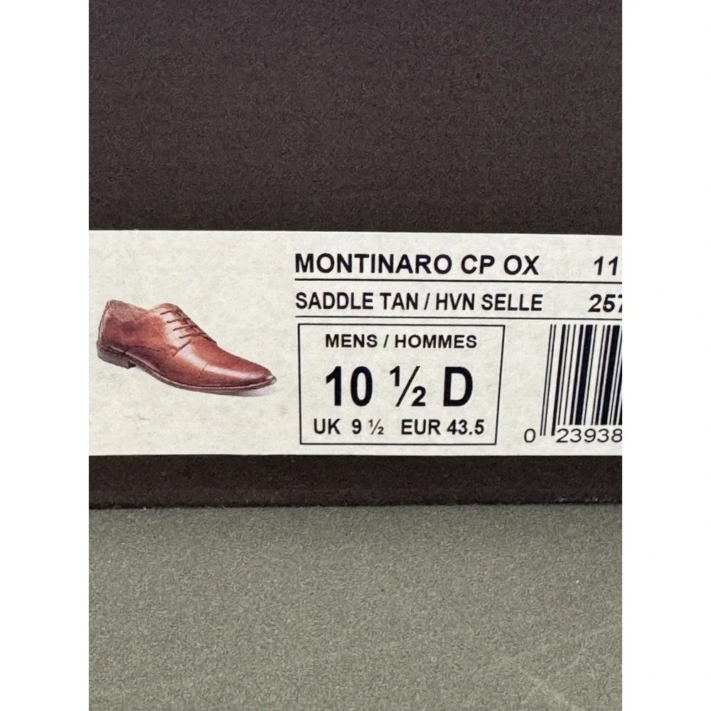 Florsheim Montinaro Cap Toe Men Dress Shoes Size 10.5 Saddle Tan Leather Oxford‎
